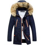 Mountainskin Winter Men's Long Parkas Thick Hooded Fur Collar Coats Men Overcoats Casual Army Jackets Male Brand Clothing SA026