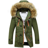 Mountainskin Winter Men's Long Parkas Thick Hooded Fur Collar Coats Men Overcoats Casual Army Jackets Male Brand Clothing SA026