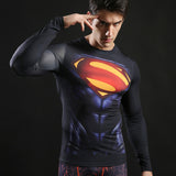 Superman Printed Fitness T-shirts