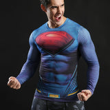 Superman Printed Fitness T-shirts