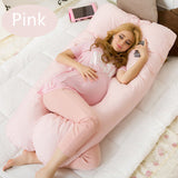 Comfortable Pregnancy U type Pillows  Maternity big U Shaped Body Pillows Body Pregnancy Pillow For Side Sleeper Removable Cover
