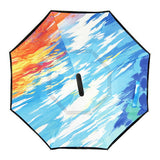 Windproof Reverse Folding Double Layer Inverted Umbrella