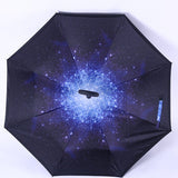 Windproof Reverse Folding Double Layer Inverted Umbrella