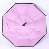 Windproof Reverse Folding Double Layer Inverted Umbrella