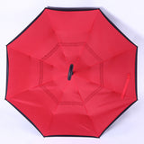 Windproof Reverse Folding Double Layer Inverted Umbrella