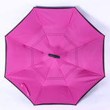 Windproof Reverse Folding Double Layer Inverted Umbrella