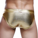 Fashion Mens Underwear Faux Leather Boxer Briefs Shorts Pants Trunks