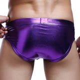 Fashion Mens Underwear Faux Leather Boxer Briefs Shorts Pants Trunks