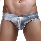 Fashion Mens Underwear Faux Leather Boxer Briefs Shorts Pants Trunks