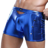Fashion Mens Underwear Faux Leather Boxer Briefs Shorts Pants Trunks