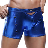 Fashion Mens Underwear Faux Leather Boxer Briefs Shorts Pants Trunks