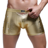 Fashion Mens Underwear Faux Leather Boxer Briefs Shorts Pants Trunks