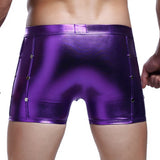 Fashion Mens Underwear Faux Leather Boxer Briefs Shorts Pants Trunks