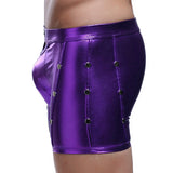 Fashion Mens Underwear Faux Leather Boxer Briefs Shorts Pants Trunks