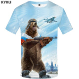 Russia 3d  Print Men T shirt