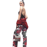 Women Sports Camo Cargo Pants Outdoor Casual Camouflage Trousers Jeans