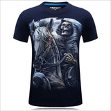 2017 summer Men's animal T-Shirt orangutan/gas monkey/Wolf 3D Printed T-Shirts Men Funny tees tops tee shirt large size