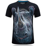 2017 summer Men's animal T-Shirt orangutan/gas monkey/Wolf 3D Printed T-Shirts Men Funny tees tops tee shirt large size
