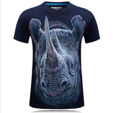 2017 summer Men's animal T-Shirt orangutan/gas monkey/Wolf 3D Printed T-Shirts Men Funny tees tops tee shirt large size