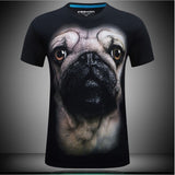 2017 summer Men's animal T-Shirt orangutan/gas monkey/Wolf 3D Printed T-Shirts Men Funny tees tops tee shirt large size