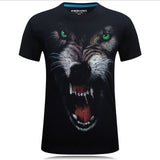 2017 summer Men's animal T-Shirt orangutan/gas monkey/Wolf 3D Printed T-Shirts Men Funny tees tops tee shirt large size