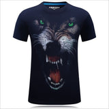 2017 summer Men's animal T-Shirt orangutan/gas monkey/Wolf 3D Printed T-Shirts Men Funny tees tops tee shirt large size