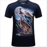 2017 summer Men's animal T-Shirt orangutan/gas monkey/Wolf 3D Printed T-Shirts Men Funny tees tops tee shirt large size