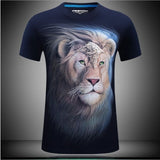 2017 summer Men's animal T-Shirt orangutan/gas monkey/Wolf 3D Printed T-Shirts Men Funny tees tops tee shirt large size