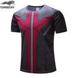 TUNSECHY 2017 Captain America T Shirt 3D Printed T-shirts Men Marvel Avengers iron man War Fitness Clothing Male Crossfit Tops