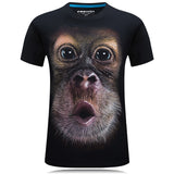 O-Neck short sleeve animal 3D Digital Printed T shirt