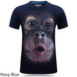 O-Neck short sleeve animal 3D Digital Printed T shirt
