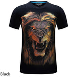 O-Neck short sleeve animal 3D Digital Printed T shirt