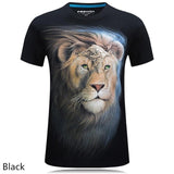 O-Neck short sleeve animal 3D Digital Printed T shirt