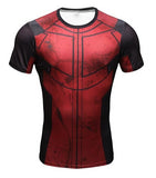 Superhero Compression Fit Tight Gym Bodybuilding T Shirt