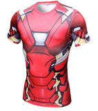 Superhero Compression Fit Tight Gym Bodybuilding T Shirt