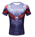 Superhero Compression Fit Tight Gym Bodybuilding T Shirt