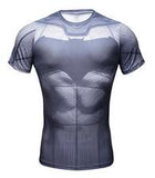 Superhero Compression Fit Tight Gym Bodybuilding T Shirt