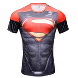 Superhero Compression Fit Tight Gym Bodybuilding T Shirt