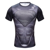 Superhero Compression Fit Tight Gym Bodybuilding T Shirt