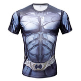 Superhero Compression Fit Tight Gym Bodybuilding T Shirt