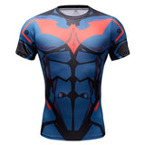 Superhero Compression Fit Tight Gym Bodybuilding T Shirt