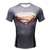 Superhero Compression Fit Tight Gym Bodybuilding T Shirt