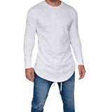 Men Slim Fit O Neck Long Sleeve Muscle Tee T-shirt