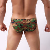 Fashion  Mens Briefs Underwear Bulge Camouflage Print Sports Underpants