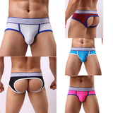 Men Transparent Underwear Boxer Briefs Shorts Bulge Pouch Underpants