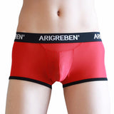 Trunks Sexy Striped Underwear Men's Boxer Briefs Shorts Bulge Pouch Underpants