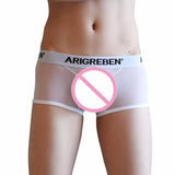 Trunks Sexy Striped Underwear Men's Boxer Briefs Shorts Bulge Pouch Underpants