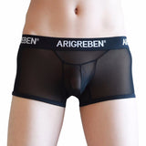 Trunks Sexy Striped Underwear Men's Boxer Briefs Shorts Bulge Pouch Underpants