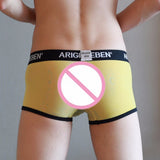 Trunks Sexy Striped Underwear Men's Boxer Briefs Shorts Bulge Pouch Underpants
