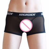 Trunks Sexy Striped Underwear Men's Boxer Briefs Shorts Bulge Pouch Underpants
